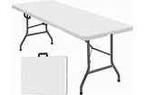 White rectangular fold-out event table